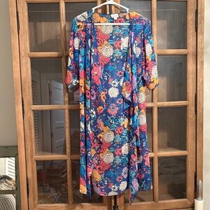 LuLaRoe Multicolor Floral Kimono